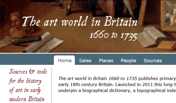 Art World in Britain website